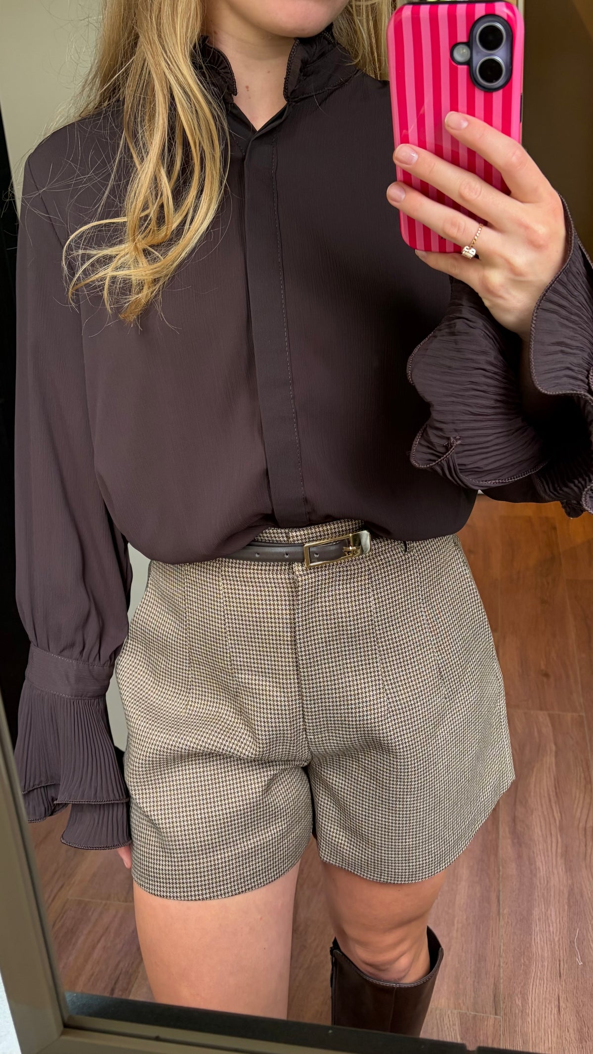 HM - Brown blouse
