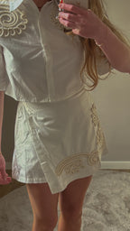HM - Detail blouse wit