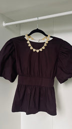 HM - Brown blouse