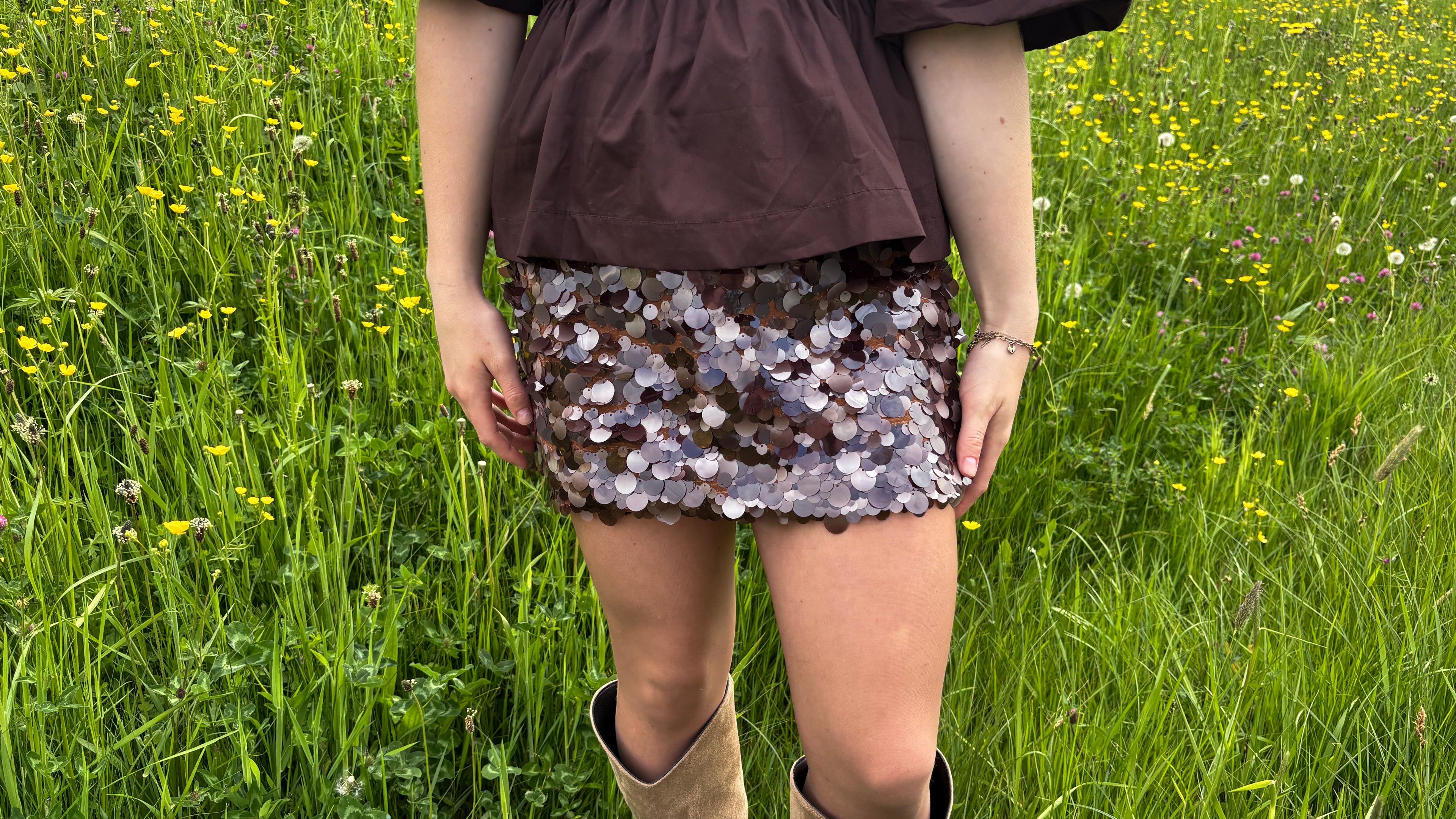 HM - Pailletten skirt