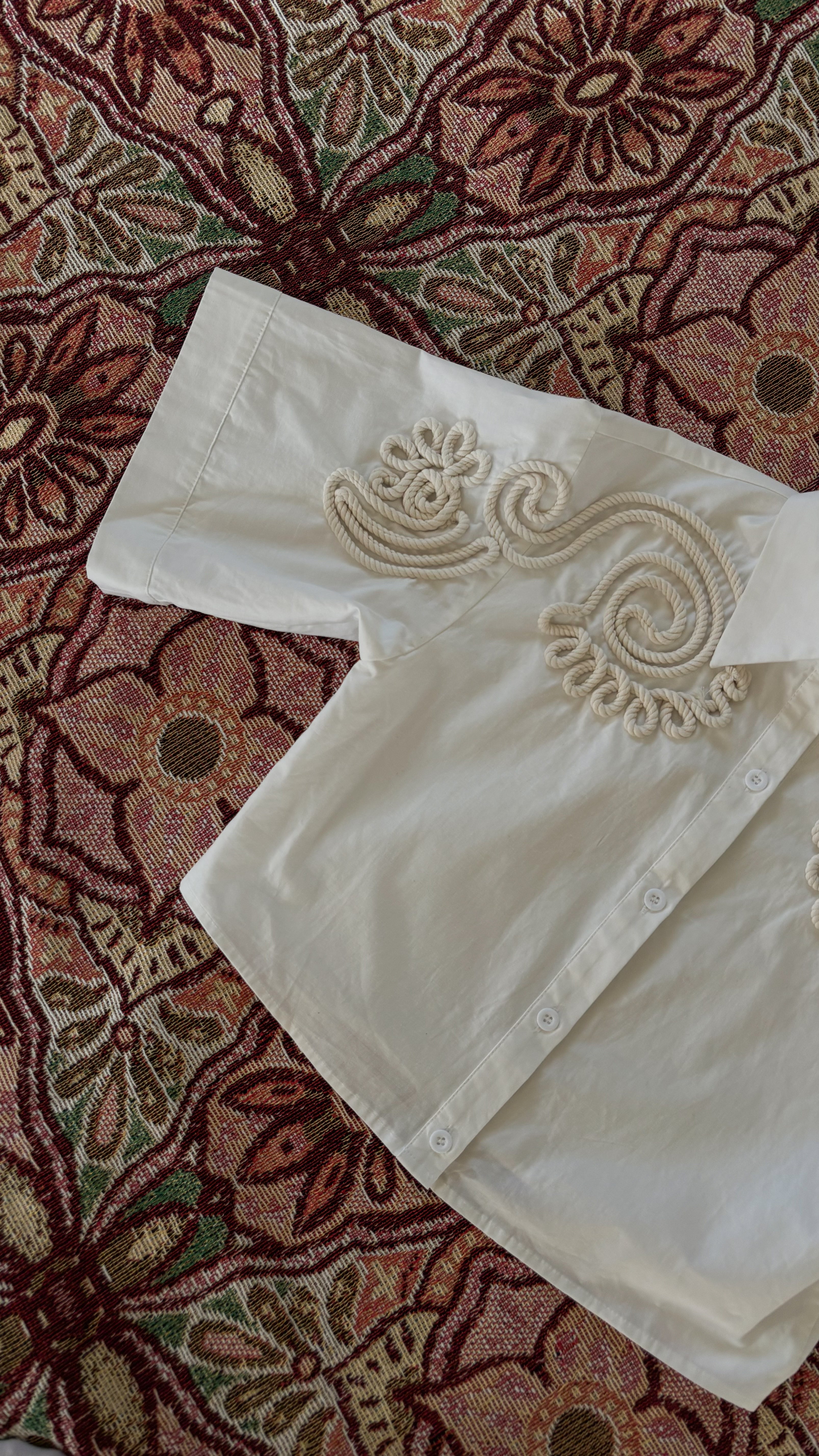 HM - Detail blouse wit
